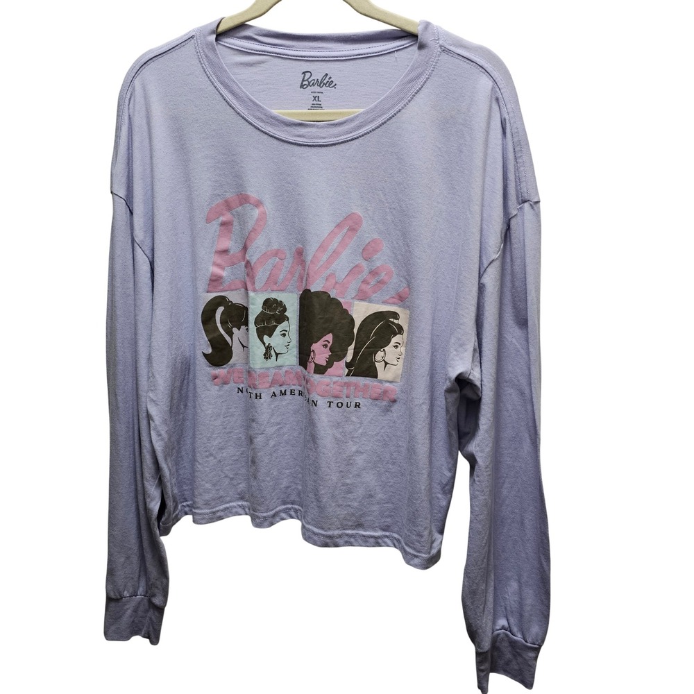 Barbie We Dream Together North American Tour Graphic Long Sleeve Shirt Purple XL
